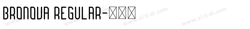 Bronova Regular字体转换